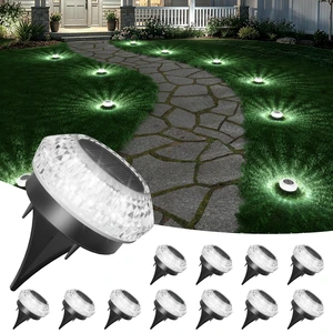 JOFIOS Mini Solar Ground Lights Outdoor,Flat Solar Pathway Lights 12 Pack | IP67 Waterproof Solar Powered Deck Lights,Landscape Lighting for Garden Yard Walkway Patio Driveway Small,Cool White JOFIOS Mini Solar Ground Lights Outdoor,Flat Solar Pathway Lights 12 Pack | IP67 Waterproof Solar Powered Deck Lights,Landscape Lighting for Garden Yard Walkway Patio Driveway Small,Cool White