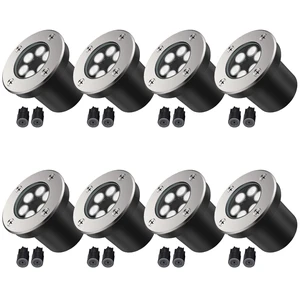 JESLED 8 Pack Low Voltage Landscape Lights, 6000K LED Well Lights | 6W In-Ground Lights, IP67 Waterproof, 90° Wide Beam, 5-Ton Load Resistant for Driveway Yard Patio Deck Garden JESLED 8 Pack Low Voltage Landscape Lights, 6000K LED Well Lights | 6W In-Ground Lights, IP67 Waterproof, 90° Wide Beam, 5-Ton Load Resistant for Driveway Yard Patio Deck Garden