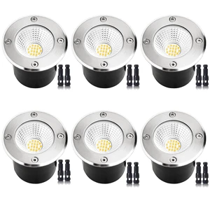 ELEGLO 7W Led Landscape Well Lights, Low Voltage Landscape Ground Lights,12V/24V Landscape Lighting,IP67 Waterproof Outdoor InGround Lights for Garden Tree Uplights,Deck,Yard,Patio 6Pack(Warm White) ELEGLO 7W Led Landscape Well Lights, Low Voltage Landscape Ground Lights,12V/24V Landscape Lighting,IP67 Waterproof Outdoor InGround Lights for Garden Tree Uplights,Deck,Yard,Patio 6Pack(Warm White)