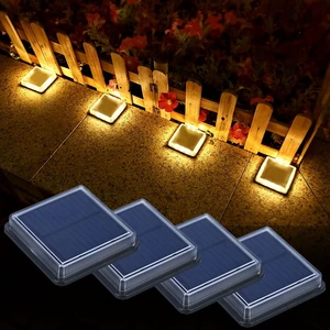 Lacasa Solar Deck Lights, 4 Pack Warm White Outdoor In-Ground Driveway Walkway Dock, IP68 Waterproof Solar Powered Stair Step Pathway Fence Auto On/Off LED for Garden Yard Patio Lacasa Solar Deck Lights, 4 Pack Warm White Outdoor In-Ground Driveway Walkway Dock, IP68 Waterproof Solar Powered Stair Step Pathway Fence Auto On/Off LED for Garden Yard Patio