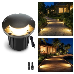 Gardenreet Brass Well Light - 12V Waterproof Outdoor In-Ground Landscape Lighting, LED Replaceable Bulb Ip65 Low Voltage Fixture, Antique Bronze for Pathway Floor Garden Without MR16 Bulb Gardenreet Brass Well Light - 12V Waterproof Outdoor In-Ground Landscape Lighting, LED Replaceable Bulb Ip65 Low Voltage Fixture, Antique Bronze for Pathway Floor Garden Without MR16 Bulb