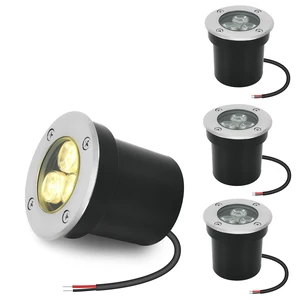 ACHENGE Low Voltage In-ground Light LED Well Lights Landscape Lighting 3W 12V 24V Outdoor Landscape Light Waterproof IP67 Pathway Driveway Deck Step Fence Garden Lights (Warm White) ACHENGE Low Voltage In-ground Light LED Well Lights Landscape Lighting 3W 12V 24V Outdoor Landscape Light Waterproof IP67 Pathway Driveway Deck Step Fence Garden Lights (Warm White)