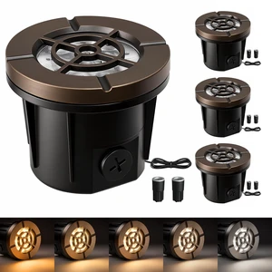 LOHAS Brass Low Voltage Landscape Well Lights, Outdoor In Ground Lights | 5CCT In-Ground Well Lights, 12V LED Outdoor Landscape Well Light for Yard Lawn Garden Driveway Walkway, IP65, 4-Pack LOHAS Brass Low Voltage Landscape Well Lights, Outdoor In Ground Lights | 5CCT In-Ground Well Lights, 12V LED Outdoor Landscape Well Light for Yard Lawn Garden Driveway Walkway, IP65, 4-Pack