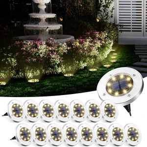 SOLPEX Solar Ground Lights Outdoor, Garden Lights 16 Pack Warm White | IP65 Waterproof Stainless Steel Landscape Lighting for Walkway, Driveway, Pathway, Patio, Backyard Decor SOLPEX Solar Ground Lights Outdoor, Garden Lights 16 Pack Warm White | IP65 Waterproof Stainless Steel Landscape Lighting for Walkway, Driveway, Pathway, Patio, Backyard Decor