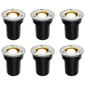 SUNRIVER Low Voltage Landscape Lights,1W Outdoor In-Ground Lights 12V-24V LED Landscape Lighting for Paver, Deck, Step, Garden, IP67 Waterproof (6 Pack Warm White) SUNRIVER Low Voltage Landscape Lights,1W Outdoor In-Ground Lights 12V-24V LED Landscape Lighting for Paver, Deck, Step, Garden, IP67 Waterproof (6 Pack Warm White)