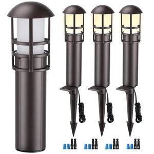 LEONLITE 4-Pack Low Voltage Landscape Pathway Lights, 3W, CRI90, 3000K | 12-24V AC/DC, Aluminum, ETL, Warm White, Low Voltage LED Bollard Path Lights, for Walkway Yard Garden LEONLITE 4-Pack Low Voltage Landscape Pathway Lights, 3W, CRI90, 3000K | 12-24V AC/DC, Aluminum, ETL, Warm White, Low Voltage LED Bollard Path Lights, for Walkway Yard Garden