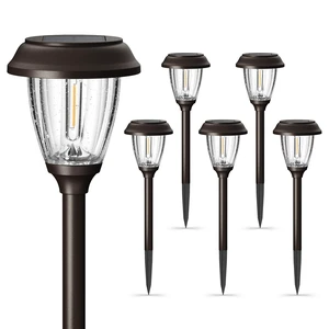 XMCOSY+ Solar Pathway Lights Outdoor, 6 Pack 2-Mode Solar Garden Lights | IP65 Waterproof Glass & Stainless Steel, 2 Lighting Modes (10/25 LM) Warm White for Yard, Walkway, Driveway, Patio & Path XMCOSY+ Solar Pathway Lights Outdoor, 6 Pack 2-Mode Solar Garden Lights | IP65 Waterproof Glass & Stainless Steel, 2 Lighting Modes (10/25 LM) Warm White for Yard, Walkway, Driveway, Patio & Path