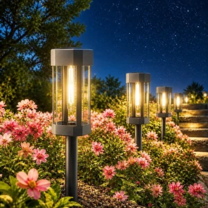 RAVICEN Solar Pathway Lights Outdoor, 8 Pack Tungsten Filament Solar Lights, 3 Modes Auto On/Off, IP65 Waterproof, Dusk to Dawn Solar Garden Lights for Yard, Driveway, Lawn, Walkway & Landscape RAVICEN Solar Pathway Lights Outdoor, 8 Pack Tungsten Filament Solar Lights, 3 Modes Auto On/Off, IP65 Waterproof, Dusk to Dawn Solar Garden Lights for Yard, Driveway, Lawn, Walkway & Landscape