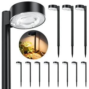 ELECLINK 12 Pack Solar Pathway Lights Outdoor, Solar Powered Landscape Path Light with Larger LED Lens, Brighter Up to 12 Hrs Waterproof Outdoor Solar Light for Yard Garden Walkway Driveway Sidewalk ELECLINK 12 Pack Solar Pathway Lights Outdoor, Solar Powered Landscape Path Light with Larger LED Lens, Brighter Up to 12 Hrs Waterproof Outdoor Solar Light for Yard Garden Walkway Driveway Sidewalk