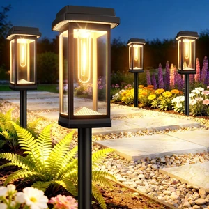 Solar Pathway Lights Outdoor, 8 Pack Upgraded Solar Garden Lights Solar Powered, Solar Lights Outdoor Waterproof IP65, 15 Hours Outdoor Solar Lights for Yard Patio Landscape Walkway Driveway Decor Solar Pathway Lights Outdoor, 8 Pack Upgraded Solar Garden Lights Solar Powered, Solar Lights Outdoor Waterproof IP65, 15 Hours Outdoor Solar Lights for Yard Patio Landscape Walkway Driveway Decor