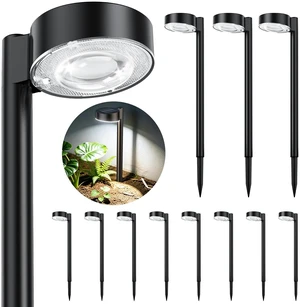 ELECLINK 12 Pack Solar Pathway Lights Outdoor, Solar Powered Landscape Path Light with Larger LED Lens, Brighter Up to 12 Hrs Waterproof Outdoor Solar Light for Yard Garden Walkway Driveway Sidewalk ELECLINK 12 Pack Solar Pathway Lights Outdoor, Solar Powered Landscape Path Light with Larger LED Lens, Brighter Up to 12 Hrs Waterproof Outdoor Solar Light for Yard Garden Walkway Driveway Sidewalk