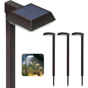 4Pack Solar Pathway Lights Outdoor 300LM 2-in-1 Warm White & Daylight Modes | 2 Color Modes, Solar LED Lights Outdoor Waterproof for Path, Sidewalk, Driveway or Walk Way Light 4Pack Solar Pathway Lights Outdoor 300LM 2-in-1 Warm White & Daylight Modes | 2 Color Modes, Solar LED Lights Outdoor Waterproof for Path, Sidewalk, Driveway or Walk Way Light
