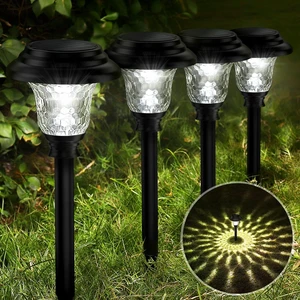 Glass Solar Lights Outdoor waterproof, 8 Pack Super Bright Solar Pathway Lights, Up to 12 Hrs Long Last Auto On/Off Garden Lights Solar Powered, Stainless Steel LED Light For Yard Landscape Cool White Glass Solar Lights Outdoor waterproof, 8 Pack Super Bright Solar Pathway Lights, Up to 12 Hrs Long Last Auto On/Off Garden Lights Solar Powered, Stainless Steel LED Light For Yard Landscape Cool White