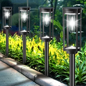 COXSENI Solar Pathway Lights Outdoor Waterproof Cool White, 8 Pack | Bright LED, 6500K, IP65, Solar Powered Landscape Lights for Path, Driveway, Lawn, Patio, Sidewalk, Yard, Walkway COXSENI Solar Pathway Lights Outdoor Waterproof Cool White, 8 Pack | Bright LED, 6500K, IP65, Solar Powered Landscape Lights for Path, Driveway, Lawn, Patio, Sidewalk, Yard, Walkway