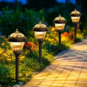 SOLPEX Solar Pathway Lights, Glass & Metal Bronze Design 2 Brightness Modes | Solar Lights Waterproof Garden Lights Solar Powered Outdoor Decor for Yard, Walkway, Driveway, Patio (4 Pack, Warm White) SOLPEX Solar Pathway Lights, Glass & Metal Bronze Design 2 Brightness Modes | Solar Lights Waterproof Garden Lights Solar Powered Outdoor Decor for Yard, Walkway, Driveway, Patio (4 Pack, Warm White)