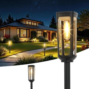 JEJOT Solar Pathway Lights Outdoor Waterproof, 2 Pack Solar Walkway Lights | Solar Light outdoor for Lawn Yard Garden Patio Driveway Decor Landscape, Warm White JEJOT Solar Pathway Lights Outdoor Waterproof, 2 Pack Solar Walkway Lights | Solar Light outdoor for Lawn Yard Garden Patio Driveway Decor Landscape, Warm White