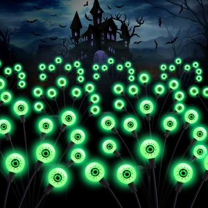 ASMAD Halloween Decorations Outdoor Solar Scary Eyeball Lights,4Pack 32LEDs | Halloween Lights, Halloween Decor, Green Eyeball Swaying Lights, Solar Path Lights Waterproof for Garden/Patio/Party Decor ASMAD Halloween Decorations Outdoor Solar Scary Eyeball Lights,4Pack 32LEDs | Halloween Lights, Halloween Decor, Green Eyeball Swaying Lights, Solar Path Lights Waterproof for Garden/Patio/Party Decor