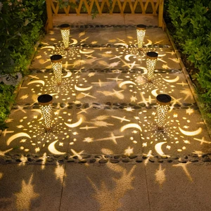 Go2garden Solar Lights Outdoor Decorative Stake Lights Waterproof with Moon Star for Patio, Pathway, Backyard, Outside Decorations, Lawn Ornaments,Garden Gifts (Copper, 6pack) Go2garden Solar Lights Outdoor Decorative Stake Lights Waterproof with Moon Star for Patio, Pathway, Backyard, Outside Decorations, Lawn Ornaments,Garden Gifts (Copper, 6pack)