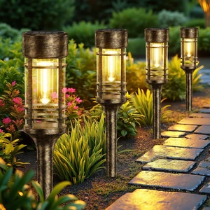 LETMY 12 Pack Brown Solar Pathway Lights Outdoor, Bright Solar Lights Outdoor Waterproof IP65, Solar Garden Lights Outdoor for Yard Walkway Driveway Landscape Garden Decor (Bronze) LETMY 12 Pack Brown Solar Pathway Lights Outdoor, Bright Solar Lights Outdoor Waterproof IP65, Solar Garden Lights Outdoor for Yard Walkway Driveway Landscape Garden Decor (Bronze)