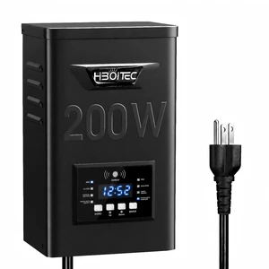 HIBOITEC 200W Low Voltage Landscape Transformer with Photocell Sensor Timer | Outdoor Lighting Transformer 120V AC to 12V/15V AC Waterproof Transformers for Landscape Lighting Path Lights HIBOITEC 200W Low Voltage Landscape Transformer with Photocell Sensor Timer | Outdoor Lighting Transformer 120V AC to 12V/15V AC Waterproof Transformers for Landscape Lighting Path Lights