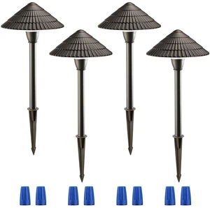 LEONLITE 4-Pack LED Low Voltage Landscape Path Lights, 12-24V AC/DC, 4000K | 3W 120LM, CRI90, ETL Listed, Cast Aluminum, Wet Location, Cool White, Wired Pathway Lights, for Yard Lawn LEONLITE 4-Pack LED Low Voltage Landscape Path Lights, 12-24V AC/DC, 4000K | 3W 120LM, CRI90, ETL Listed, Cast Aluminum, Wet Location, Cool White, Wired Pathway Lights, for Yard Lawn
