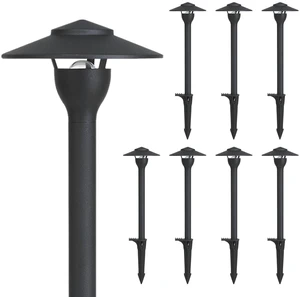 MULANDI Low Voltage Pathway Lights LED Landscape Lights, 4.5W 12V AC/DC, 3000K Warm White, Cast-Aluminum, IP65 Waterproof, ETL Listed, for Yard, Walkway, Garden, 8 Pack MULANDI Low Voltage Pathway Lights LED Landscape Lights, 4.5W 12V AC/DC, 3000K Warm White, Cast-Aluminum, IP65 Waterproof, ETL Listed, for Yard, Walkway, Garden, 8 Pack