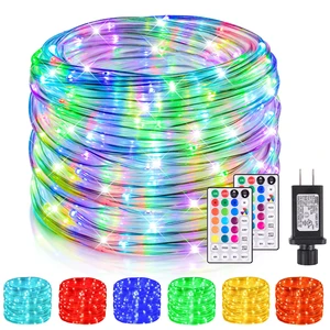 Nazuwke 99Ft LED Rope Lights Outdoor, String Light for Outside Waterproof | 18 Colors Changing Plug in with Remote, Waterproof 300 LEDs Multicolor Christmas Lights for Bedroom Halloween Holiday Decor Nazuwke 99Ft LED Rope Lights Outdoor, String Light for Outside Waterproof | 18 Colors Changing Plug in with Remote, Waterproof 300 LEDs Multicolor Christmas Lights for Bedroom Halloween Holiday Decor