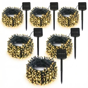 SyouHome Solar String Lights Outdoor, 6 Pack 600 LED Solar Christmas Lights | 236FT, 8 Modes, Auto ON/OFF, Memory Function, Warm White Waterproof Outdoor Light for Garden, Patio, Xmas, Balcony SyouHome Solar String Lights Outdoor, 6 Pack 600 LED Solar Christmas Lights | 236FT, 8 Modes, Auto ON/OFF, Memory Function, Warm White Waterproof Outdoor Light for Garden, Patio, Xmas, Balcony