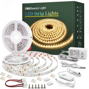 Led Strip Lights 50.5ft Warm White Dimmable Led Light Strip Flexible Rope Lights Kits with 24v Etl Power Supply, Adhesive Clips, Dimmer Switch and Connectors for Indoor Decor Led Strip Lights 50.5ft Warm White Dimmable Led Light Strip Flexible Rope Lights Kits with 24v Etl Power Supply, Adhesive Clips, Dimmer Switch and Connectors for Indoor Decor