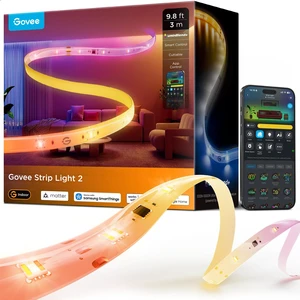 Govee LED Strip Lights 2, 9.8ft, RGBWWIC, 1000K to 10000K White Light, WiFi | LED Lights for Bedroom, Cabinet, Work with Alexa, Google Assistant, Matter and Smarthings, LuminBlend+, Cuttable Govee LED Strip Lights 2, 9.8ft, RGBWWIC, 1000K to 10000K White Light, WiFi | LED Lights for Bedroom, Cabinet, Work with Alexa, Google Assistant, Matter and Smarthings, LuminBlend+, Cuttable