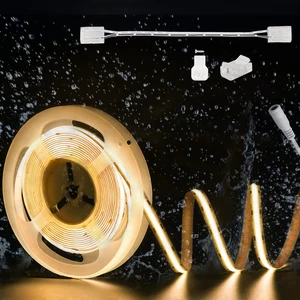 PAUTIX COB LED Strip Light IP65 Waterproof Warm White 3000K,UL-Listed 20ft/6.1m CRI 90+ Super Bright 24V LED Tape Light for Cabinet/Home/Office DIY Lighting Projects(Adapter & Dimmer Not Included) PAUTIX COB LED Strip Light IP65 Waterproof Warm White 3000K,UL-Listed 20ft/6.1m CRI 90+ Super Bright 24V LED Tape Light for Cabinet/Home/Office DIY Lighting Projects(Adapter & Dimmer Not Included)
