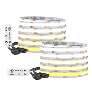 BTF-LIGHTING 32.8FT CCT COB LED Strip, DC24V Tunable White 3000K-6000K | UL Listed Dimmable CCT Ultra Bright Light, Flexible LED Strip for Home Kitchen Office DIY Lighting(No Adapter or Controller) BTF-LIGHTING 32.8FT CCT COB LED Strip, DC24V Tunable White 3000K-6000K | UL Listed Dimmable CCT Ultra Bright Light, Flexible LED Strip for Home Kitchen Office DIY Lighting(No Adapter or Controller)