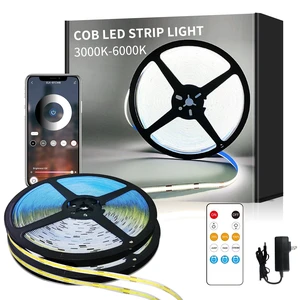 Yeewhale COB LED Strip Lights 100ft,6000K DC 24V Dimmable White,Flexible LED Lights Strip for Bedroom,with Remote&app Control LED Rope Lights for Living Room,Shelf,Cabine(2 Rolls of 50ft) Yeewhale COB LED Strip Lights 100ft,6000K DC 24V Dimmable White,Flexible LED Lights Strip for Bedroom,with Remote&app Control LED Rope Lights for Living Room,Shelf,Cabine(2 Rolls of 50ft)