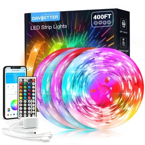 DAYBETTER Led Strip Lights 400 ft (4 Rolls of 100 ft) Smart Led Light Strips with Remote and App Control, RGB Music Sync Color Changing Led Lights for Bedroom, Kitchen, Party, Home Decor DAYBETTER Led Strip Lights 400 ft (4 Rolls of 100 ft) Smart Led Light Strips with Remote and App Control, RGB Music Sync Color Changing Led Lights for Bedroom, Kitchen, Party, Home Decor