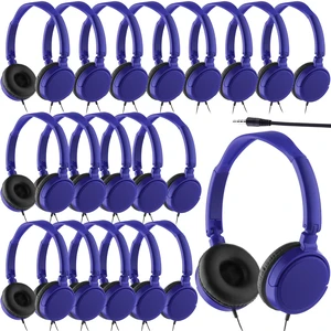 Yunsailing 6 Pack Classroom Headphones Bulk, Wired Headphones,Navy Blue | Student School Supplies, Individually Wrapped, Adjustable, over Ear Head Earbuds, for Laptop PC Computer Yunsailing 6 Pack Classroom Headphones Bulk, Wired Headphones,Navy Blue | Student School Supplies, Individually Wrapped, Adjustable, over Ear Head Earbuds, for Laptop PC Computer