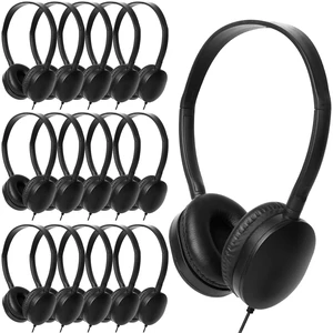 ZXQZYM 20 Pack Classroom Bulk Kids Headphones for School Classroom Students | Kids Children Teen 3.5mm Jack Black ZXQZYM 20 Pack Classroom Bulk Kids Headphones for School Classroom Students | Kids Children Teen 3.5mm Jack Black
