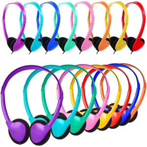 TJZXGUI Classroom Headphones Bulk 24 Pack for Kids Children On Ear Wired | Earphones for Students School Library Online Learning Travel 3.5mm Jack Multi Color TJZXGUI Classroom Headphones Bulk 24 Pack for Kids Children On Ear Wired | Earphones for Students School Library Online Learning Travel 3.5mm Jack Multi Color