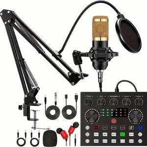 F998 Podcast Equipment Bundle, Audio Mixer with BM800 Microphone | Podcast Equipment with Sound Card, Recording Studio Equipment for Podcasting Singing Gaming Live Streaming YouTube Tiktok F998 Podcast Equipment Bundle, Audio Mixer with BM800 Microphone | Podcast Equipment with Sound Card, Recording Studio Equipment for Podcasting Singing Gaming Live Streaming YouTube Tiktok
