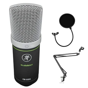 Mackie EM-91CU+ Large Diaphragm USB Condenser Mic, Headphone Out and Mute Mackie EM-91CU+ Large Diaphragm USB Condenser Mic, Headphone Out and Mute