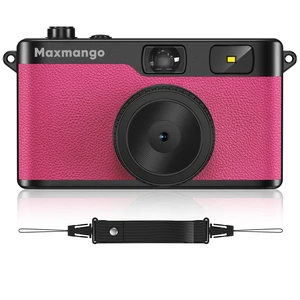 Maxmango D53 Vintage Digital Camera - Retro Digital Camera 12MP Screenless Vintage Camera Disposable Camera Replacement Includes 8GB SD Card Pink Maxmango D53 Vintage Digital Camera - Retro Digital Camera 12MP Screenless Vintage Camera Disposable Camera Replacement Includes 8GB SD Card Pink