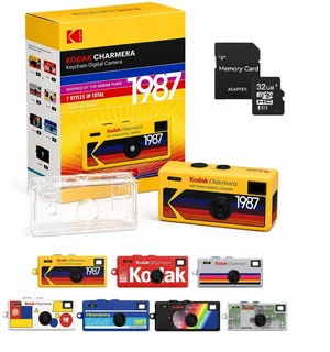 Kodak Charmera Keychain Digital Camera Random Style Blind Box | Bundle includes a Sturdy Tiger Crystal Clear Protective Case, 32GB Micro SD Card, Adapter & Camera Strap Kodak Charmera Keychain Digital Camera Random Style Blind Box | Bundle includes a Sturdy Tiger Crystal Clear Protective Case, 32GB Micro SD Card, Adapter & Camera Strap