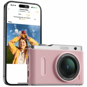64MP 4K WiFi Digital Compact Camera for Kids Teens Dual Lens 16X Zoom Pink Point and Shoot Vlogging Camera for Easy Selfies, Portable Video Camera for Parties Trips Travel, Birthday Gift from Parents 64MP 4K WiFi Digital Compact Camera for Kids Teens Dual Lens 16X Zoom Pink Point and Shoot Vlogging Camera for Easy Selfies, Portable Video Camera for Parties Trips Travel, Birthday Gift from Parents