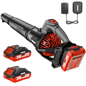 EWORK Leaf Blower, Leaf Blower Cordless with 2×2.0Ah Batteries and Charger | 20V Electric Leaf Blower, 3 Speed Modes, 550CFM150MPH, Lightweight Handheld Blowers for Lawn Care, Patio, Yard Cleaning EWORK Leaf Blower, Leaf Blower Cordless with 2×2.0Ah Batteries and Charger | 20V Electric Leaf Blower, 3 Speed Modes, 550CFM150MPH, Lightweight Handheld Blowers for Lawn Care, Patio, Yard Cleaning