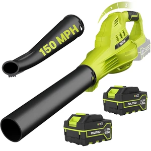 Leaf Blower Cordless with 2X 4.0Ah Batteries and Charger, 150MPH Lightweight Cordless Blower, 3 Speeds Small Battery Operated Leaf Blowers for Lawn Care, Patio, Yard, Leaves, Grass, Dust (Green) Leaf Blower Cordless with 2X 4.0Ah Batteries and Charger, 150MPH Lightweight Cordless Blower, 3 Speeds Small Battery Operated Leaf Blowers for Lawn Care, Patio, Yard, Leaves, Grass, Dust (Green)