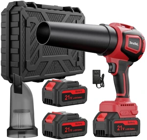 TeraTek Cordless Leaf Blower, Blow & Vacuum, Handheld Compact Small | 2X 21V 4.0Ah Batteries & 2 Nozzles with Storage Box, for Yard Lawn Care, Snow Removal, Water Drying, Dust Cleaning TeraTek Cordless Leaf Blower, Blow & Vacuum, Handheld Compact Small | 2X 21V 4.0Ah Batteries & 2 Nozzles with Storage Box, for Yard Lawn Care, Snow Removal, Water Drying, Dust Cleaning