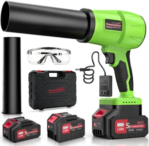 GustoneMas Brushless Cordless Leaf Blower with 2 Batteries and Charger | 980,000RPM, Lightweight Handheld Electric Blower with Variable Speed for Lawn, Patio, Yard, Garage, Leaves & Dust GustoneMas Brushless Cordless Leaf Blower with 2 Batteries and Charger | 980,000RPM, Lightweight Handheld Electric Blower with Variable Speed for Lawn, Patio, Yard, Garage, Leaves & Dust