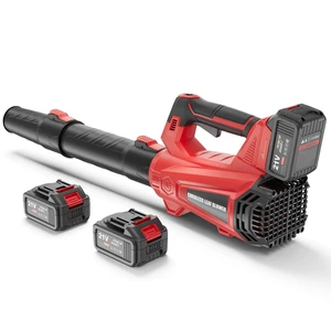 930CFM Electric Leaf Blower Cordless with 2 X 4.0 Batteries and Charger | Battery Powered Cordless Leaf Blower, 6 Speed Modes, Portable Lightweight Handheld Snow Blower for Lawn Care, Yard - Red 930CFM Electric Leaf Blower Cordless with 2 X 4.0 Batteries and Charger | Battery Powered Cordless Leaf Blower, 6 Speed Modes, Portable Lightweight Handheld Snow Blower for Lawn Care, Yard - Red