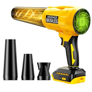 750CFM Cordless Leaf Blower Compatible with Dewalt 20V Battery Ultra-Light Handheld Brushless Turbo Jet Blower with 6-Speed Trigger & 3 Nozzles for Car Drying Yard Cleanup (Not Battery Yellow 750CFM Cordless Leaf Blower Compatible with Dewalt 20V Battery Ultra-Light Handheld Brushless Turbo Jet Blower with 6-Speed Trigger & 3 Nozzles for Car Drying Yard Cleanup (Not Battery Yellow