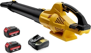Cordless Leaf Blower Compatible with Dewalt 20V Battery, 500 CFM, 6 Speeds | 2-Pack 3.0Ah Batteries & Charger Included, 500 CFM Airflow, 6-Speed Control for Yard, Garden, and Snow Removal Cordless Leaf Blower Compatible with Dewalt 20V Battery, 500 CFM, 6 Speeds | 2-Pack 3.0Ah Batteries & Charger Included, 500 CFM Airflow, 6-Speed Control for Yard, Garden, and Snow Removal