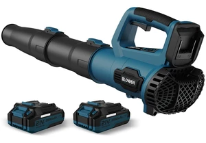 LEAPUL Leaf Blower Cordless with 2 Batteries & Fast Charger, Navy Blue | 21V Battery Powered, Powerful Airflow, 4Lbs Lightweight, One-Hand Use, Easy Assembly, Ideal For Patio & Lawn Care LEAPUL Leaf Blower Cordless with 2 Batteries & Fast Charger, Navy Blue | 21V Battery Powered, Powerful Airflow, 4Lbs Lightweight, One-Hand Use, Easy Assembly, Ideal For Patio & Lawn Care